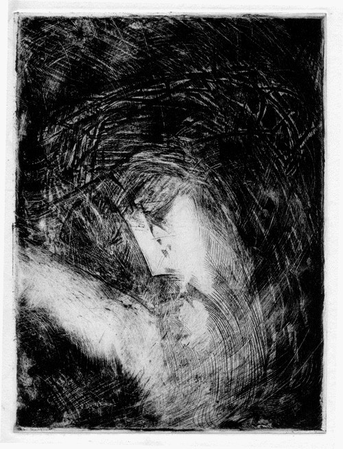 Christ – eau forte