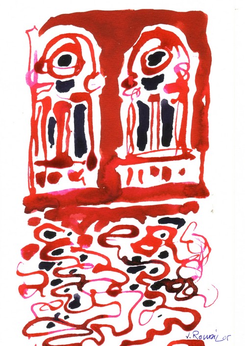 Fenêtre de Venise, acrylique